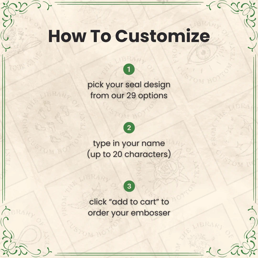 "Yesteryear" Personalized Book Embosser