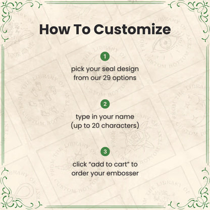 "Yesteryear" Personalized Book Embosser